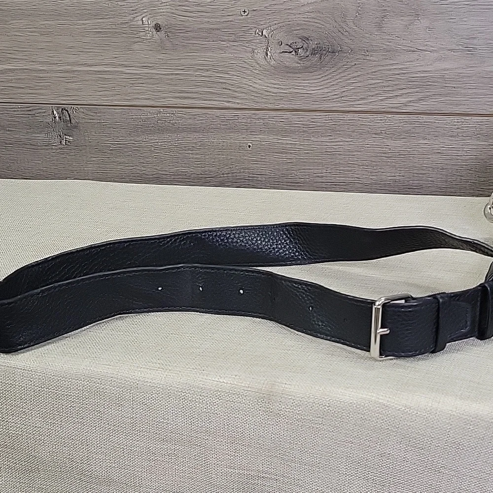Rebecca Minkoff Black Pebble Leather Crossbody Shoulder Bag